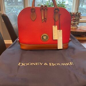 Dooney & Bourke Pebble Grain Zip Zip Satchel
